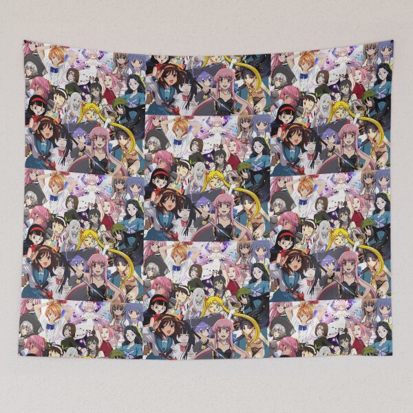 Item preview, Anime Female Collage  designed and sold by Harmonious Art.