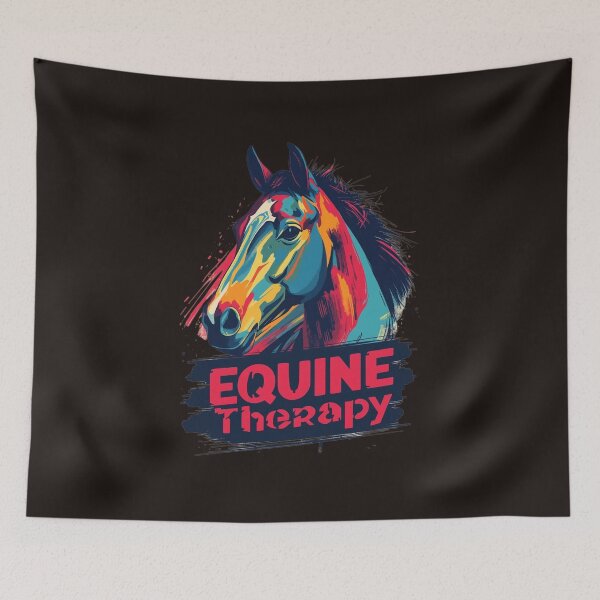 Item preview, Equine Therapy Horse Illustration designed and sold by HaarlemPinupParadise.