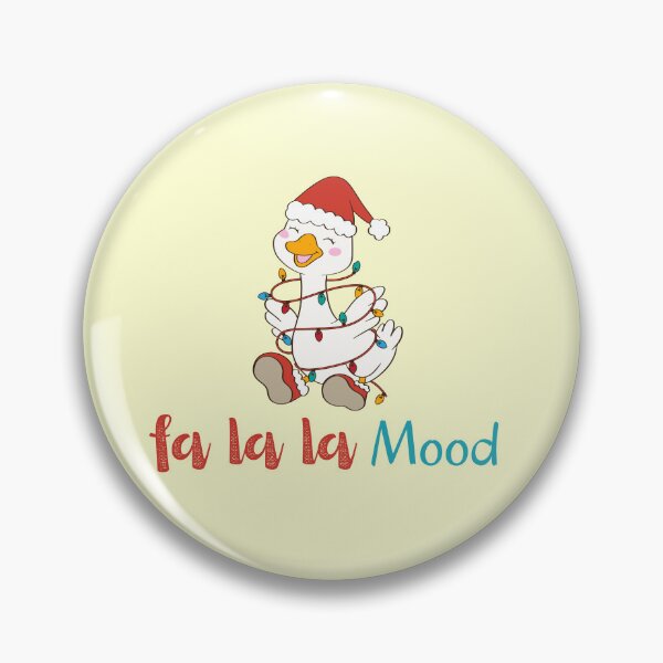 Item preview, Funny Christmas Goose Fa La La Mood designed and sold by Inkworksbyshery.