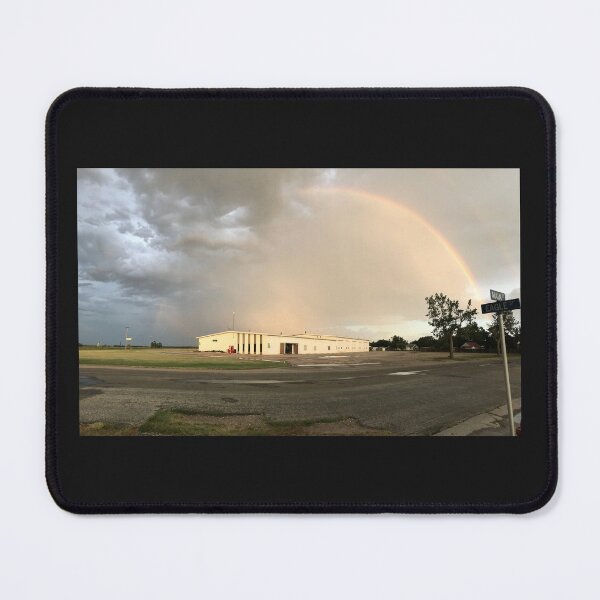Item preview, Rainbow Over Main and Eagle Street in Otis Kansas designed and sold by WhoaDeals.