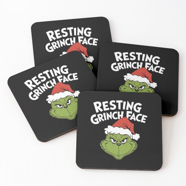 Item preview, Resting Grinch Face Funny Christmas Shirt & Holiday Gifts designed and sold by KingznThingz.