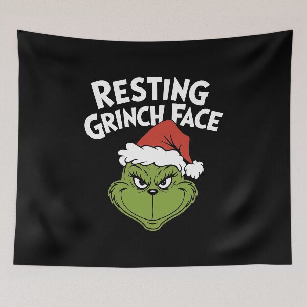 Artikelvorschau, Lustiges Weihnachtsshirt mit Grinch-Gesicht & Weihnachtsgeschenke entworfen und verkauft von KingznThingz.