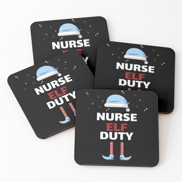 Item preview, Nurse Elf Duty – Cute Christmas Nurse Elf Design  designed and sold by TalkTee Me.