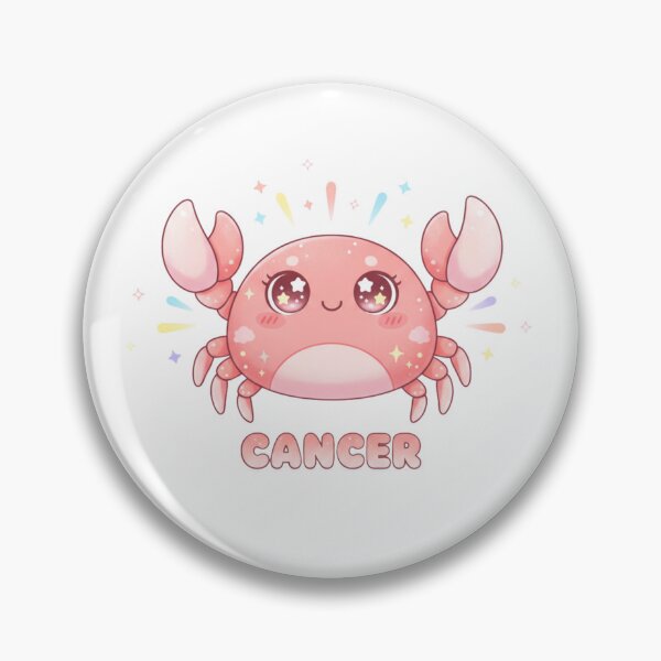 Item preview, Kawaii Cancer Crab – Cute Zodiac Sign Illustration designed and sold by LaurannaDesign.