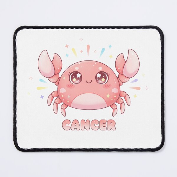 Item preview, Kawaii Cancer Crab – Cute Zodiac Sign Illustration designed and sold by LaurannaDesign.