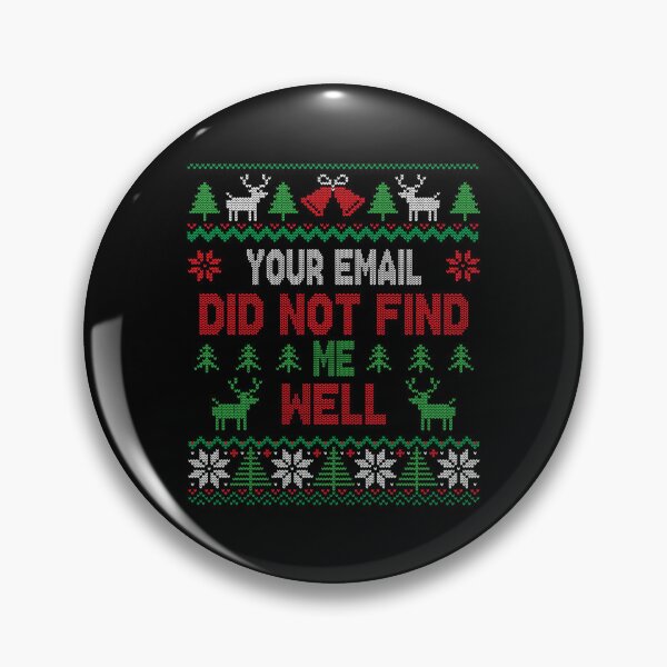 Item preview, Knitted Holiday Email Not Find Me Well  designed and sold by clarabersetart.