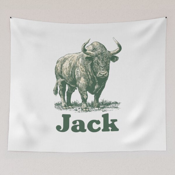 Item preview, "JACK" Taurus Bull Zodiac Sign Astrology Art designed and sold by AlexLineArt.