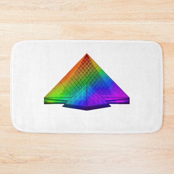 Item preview, Louvre glass pyramid in neon lights designed and sold by sightsmodern.