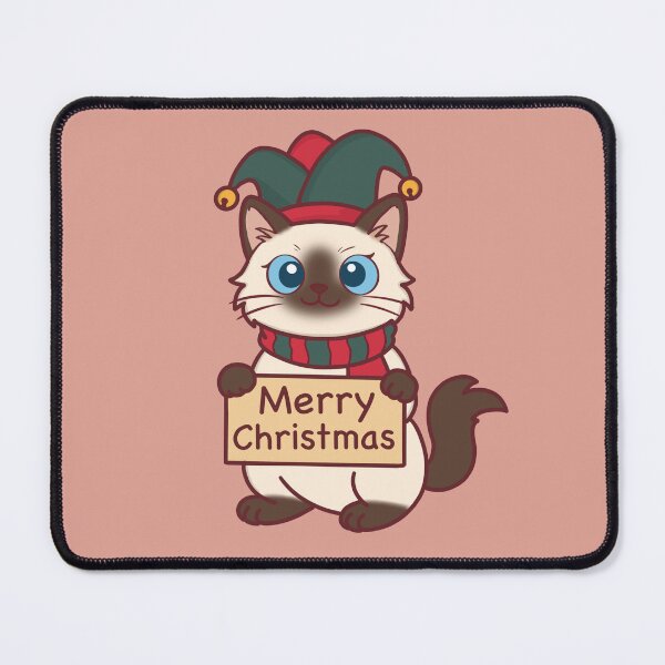 Item preview, Merry Christmas with Kawaii Ragdoll Cat designed and sold by BGMeYou.