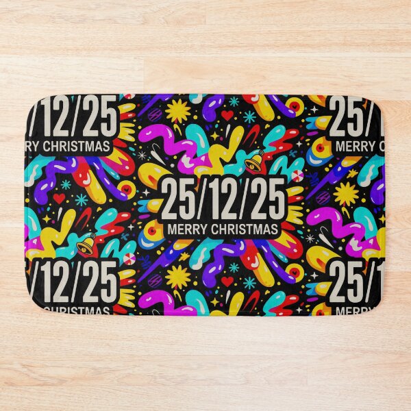 Item preview, Merry Christmas 25 12 25 Colorful Festive Explosion Design designed and sold by SplashTastic.