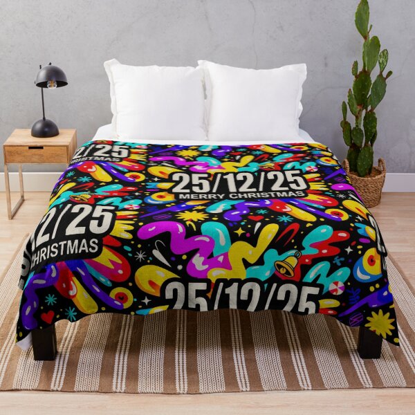 Item preview, Merry Christmas 25 12 25 Colorful Festive Explosion Design designed and sold by SplashTastic.