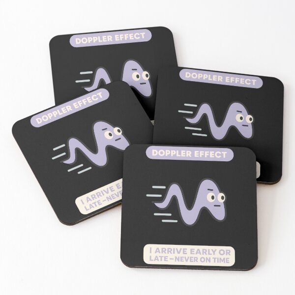Item preview, Doppler Effect Funny Science Wave Character Design designed and sold by TeeTimeTreasure.