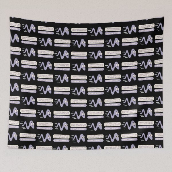 Item preview, Doppler Effect Funny Science Wave Character Design designed and sold by TeeTimeTreasure.