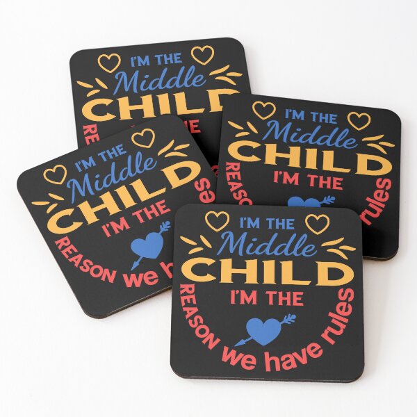 Item preview, Funny Middle Child Slogan: "The Reason We Have Rules" Quote | Best Sibling Rivalry Gift for Sister, Brother & Middle Kid designed and sold by karibov.