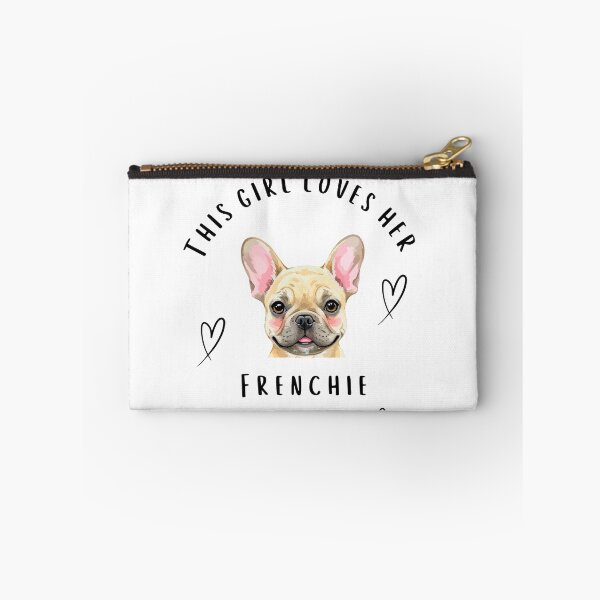 Item preview, This Girl Loves Her Frenchie - Black Text designed and sold by AndysTeeShop.