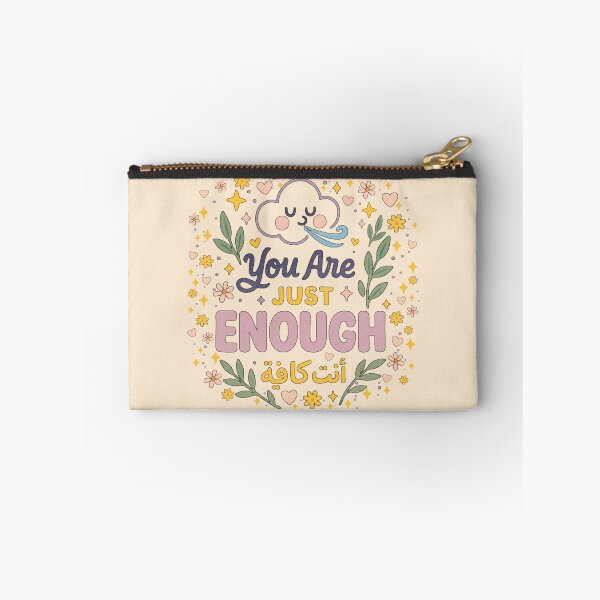 Item preview, You Are Just Enough (أنت كافية) - Arabic English Positive Affirmation Doodle Design designed and sold by D-Islamic.
