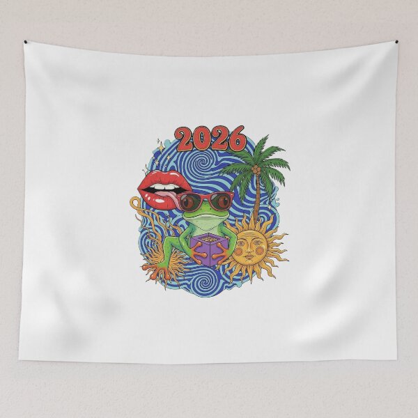 Item preview, Psychedelic Frog 2026 – Retro Trippy Art designed and sold by Mido-artister.