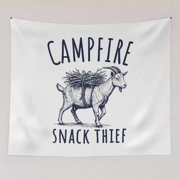 Item preview, Campfire Snack Thief Goat designed and sold by TeeVerse27.
