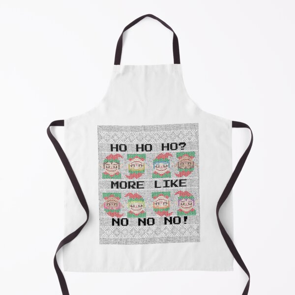 Aperçu de l'œuvre HO HO HO ? Plutôt NON NON NON ! Modèle de pull de Noël moche et drôle pour un lutin créée et vendue par TalkTee Me.