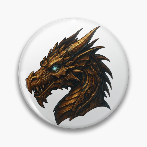 Item preview, Steampunk Dragon – Mechanical Brass Beast designed and sold by Papier Atelier Art.