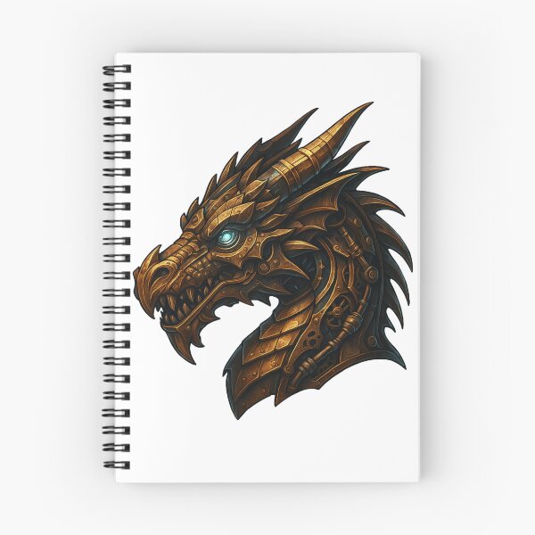 Item preview, Steampunk Dragon – Mechanical Brass Beast designed and sold by Papier Atelier Art.