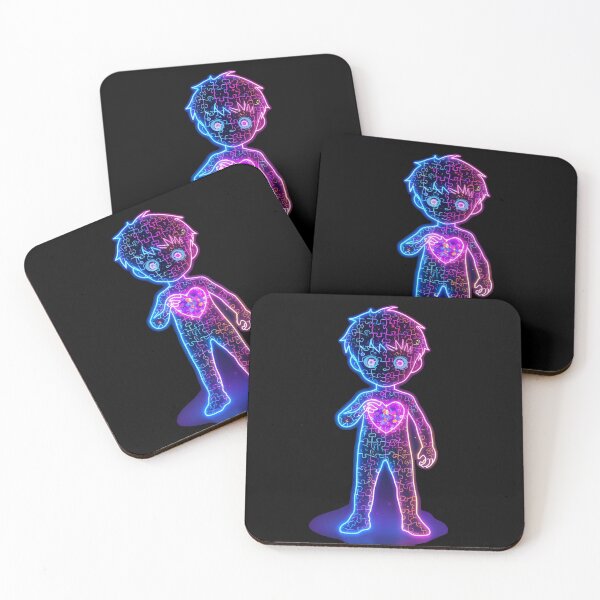 Item preview, Neon Puzzle Kid – Futuristic Street Pop Art Character designed and sold by PLUSHIWORLDtm.