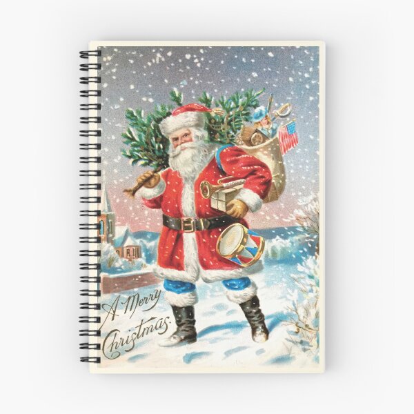 Item preview, SANTA AND TOYS VINTAGE ART designed and sold by MarkedArtPrints.