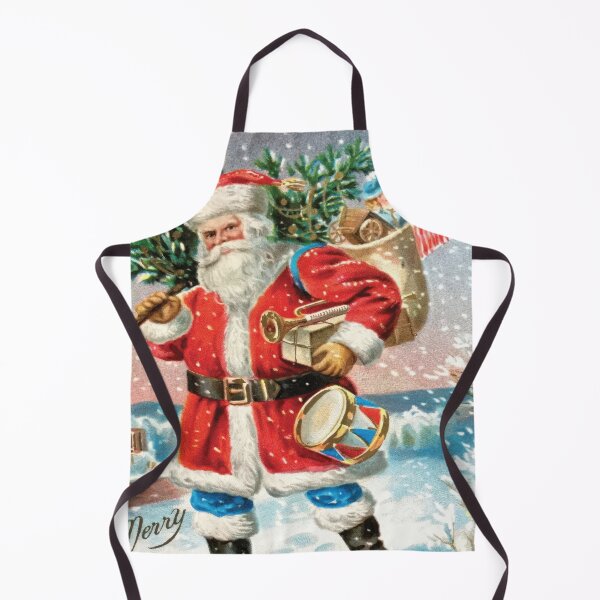 Item preview, SANTA AND TOYS VINTAGE ART designed and sold by MarkedArtPrints.