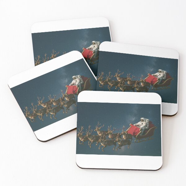 Item preview, Astronaut Flying Santa's Sleigh designed and sold by Halifaxartguy.