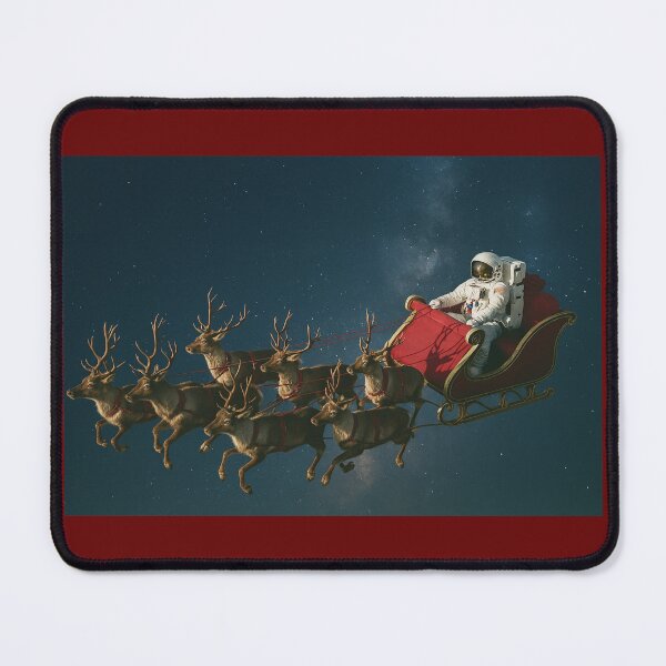 Item preview, Astronaut Flying Santa's Sleigh designed and sold by Halifaxartguy.