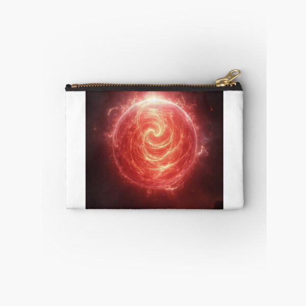 Item preview, Mystical Red & White Energy Orb – Spiritual Balance Aura Design designed and sold by OhmAuraArt.