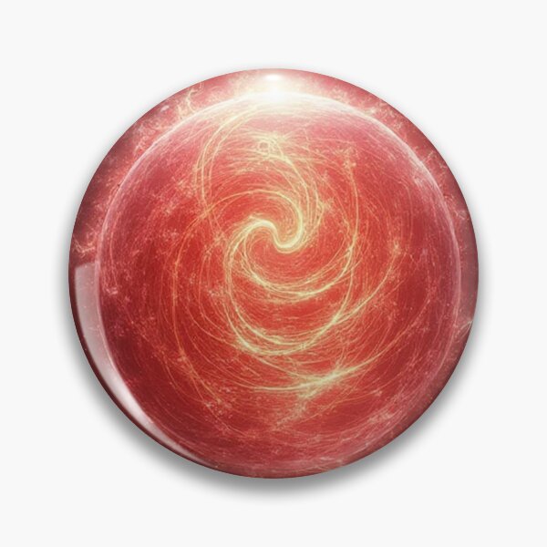 Item preview, Mystical Red & White Energy Orb – Spiritual Balance Aura Design designed and sold by OhmAuraArt.