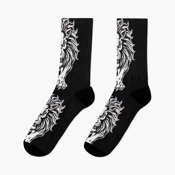 Item preview, BLACK AND WHITE LION. designed and sold by GraveKey.