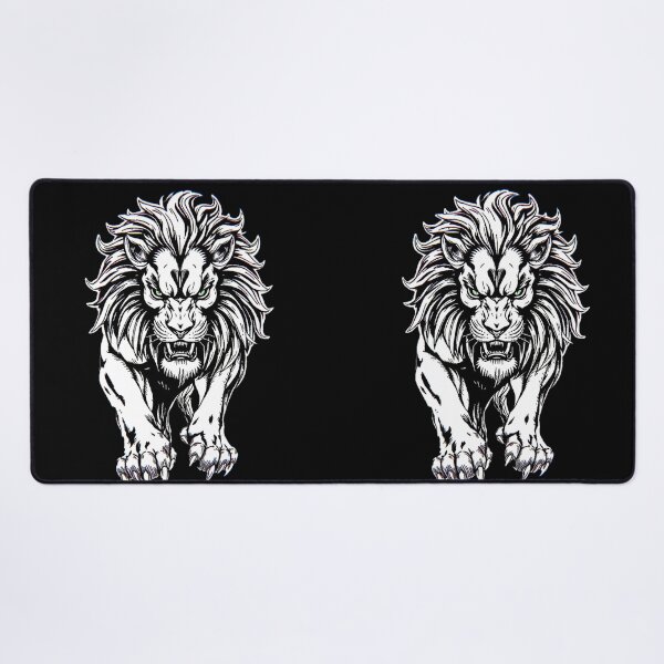 Item preview, BLACK AND WHITE LION. designed and sold by GraveKey.