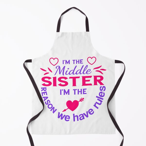 Item preview, Funny Middle Sister Slogan: "The Reason We Have Rules" Quote | Best Sibling Rivalry Gift for Daughter, Girl & Middle Kid designed and sold by karibov.