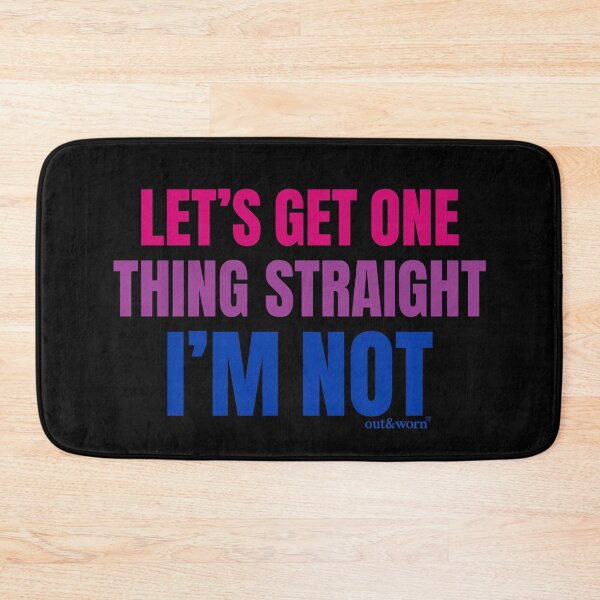 Item preview, Let’s Get One Thing Straight/I’m Not - Bisexual designed and sold by outandworn.