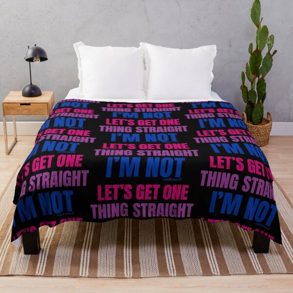 Item preview, Let’s Get One Thing Straight/I’m Not - Bisexual designed and sold by outandworn.