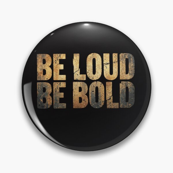 Item preview, Be Loud Be Bold – Retro Bold Minimal Typography Tee designed and sold by CuteOasis.