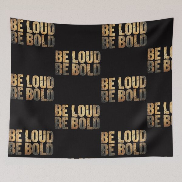 Item preview, Be Loud Be Bold – Retro Bold Minimal Typography Tee designed and sold by CuteOasis.