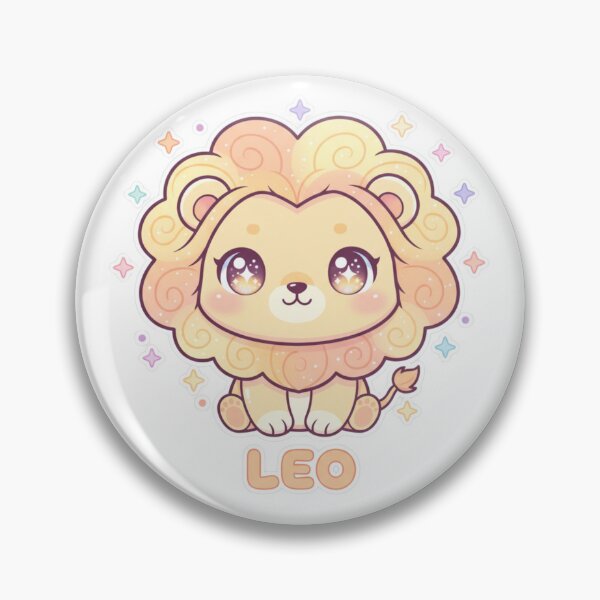 Item preview, Kawaii Leo Lion – Cute Zodiac Sign Illustration designed and sold by LaurannaDesign.