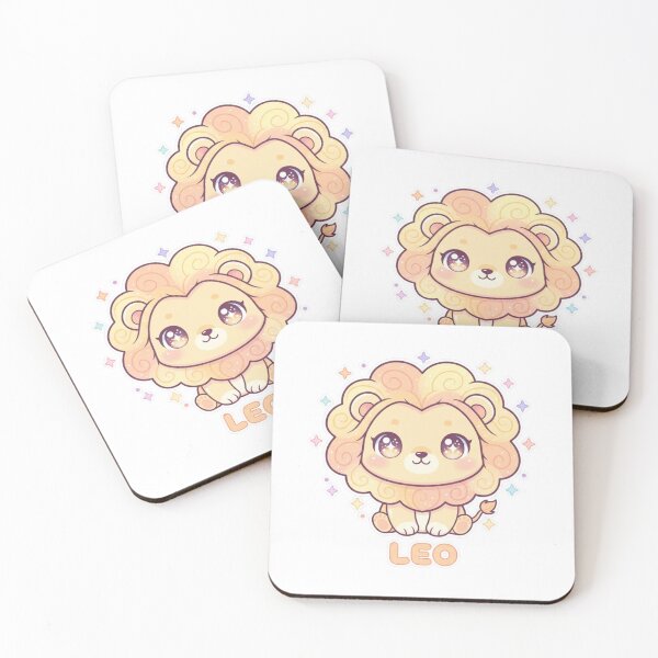 Item preview, Kawaii Leo Lion – Cute Zodiac Sign Illustration designed and sold by LaurannaDesign.