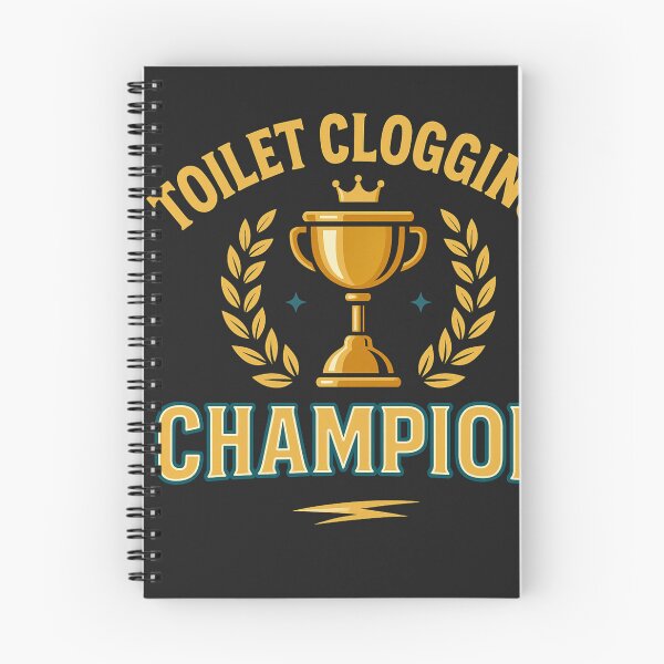 Item preview, Toilet Clogging Champion , Funny Bathroom Humor Gift, Gag Graphic Tee designed and sold by MarylaInvest.
