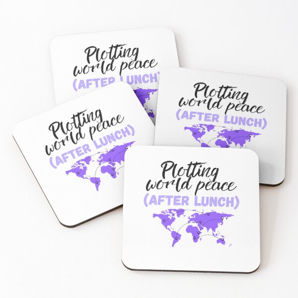 Item preview, Plotting World Peace After Lunch designed and sold by SloganSauce.