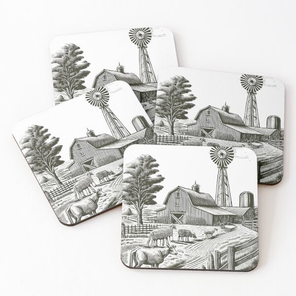 Item preview, Rustic Pencil Art - Vintage Pencil Drawings designed and sold by RockitBaby.