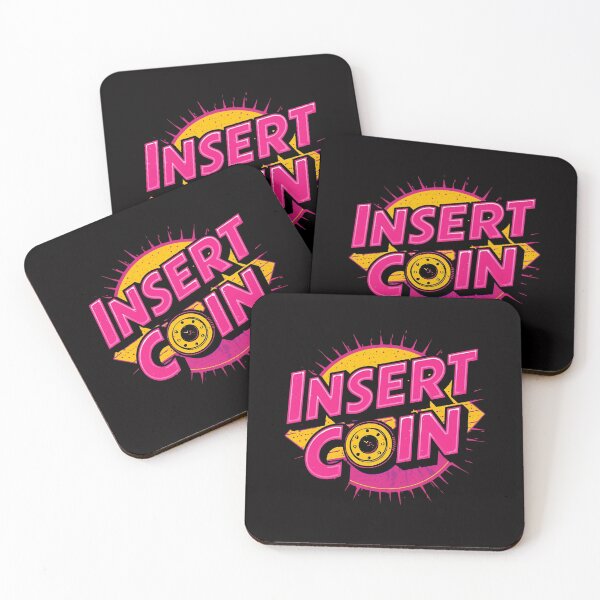 Item preview, Retro Arcade Style Insert Coin Graphic designed and sold by HaarlemPinupParadise.