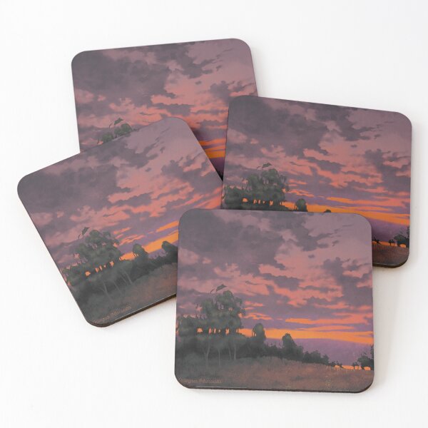 Item preview, Twilight Field: Moody Sunset Landscape designed and sold by AllegraMussato.