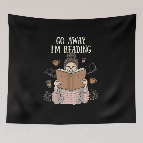 Item preview, Funny Go Away I'm Reading T-Shirt, Perfect Gift for Book Lovers Introverts, Introvert Reader Humor Tee, Go Away I'm Reading Graphic T-Shirt designed and sold by humex.
