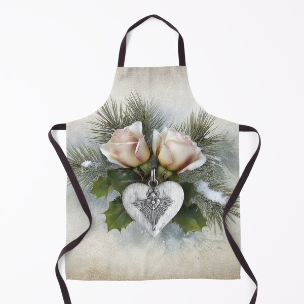 Item preview, Vintage Christmas heart ornament art designed and sold by olenapetol.