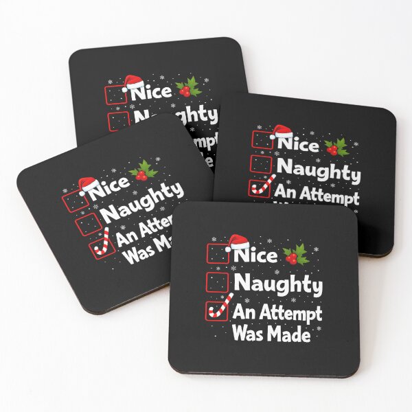 Item preview, Funny Nice Naughty Attempt Holiday Checklist  designed and sold by barrycantre11.