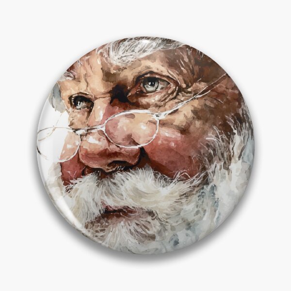 Item preview, Hyper-Realistic Watercolor Santa Claus Portrait - Detailed Christmas Art designed and sold by Moss and Moon Studio.